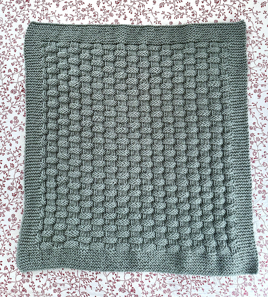 vessel baby blanket knitting pattern full blanket view