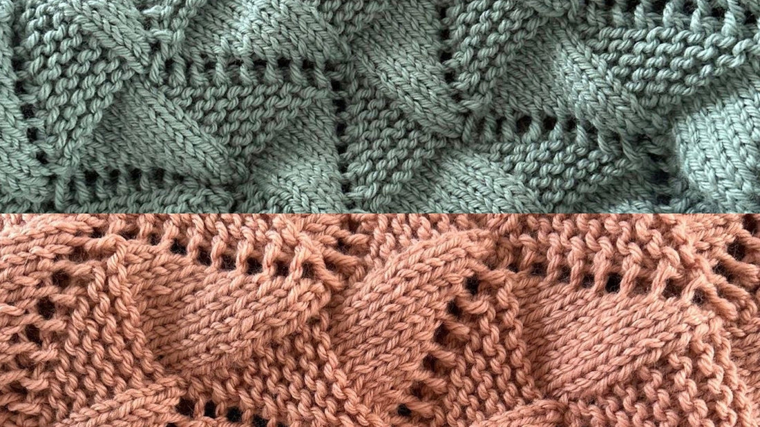 Zig zag knitted baby blanket