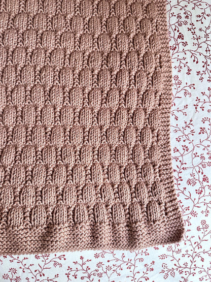 beehive baby blanket knitting pattern edge and stitch definition