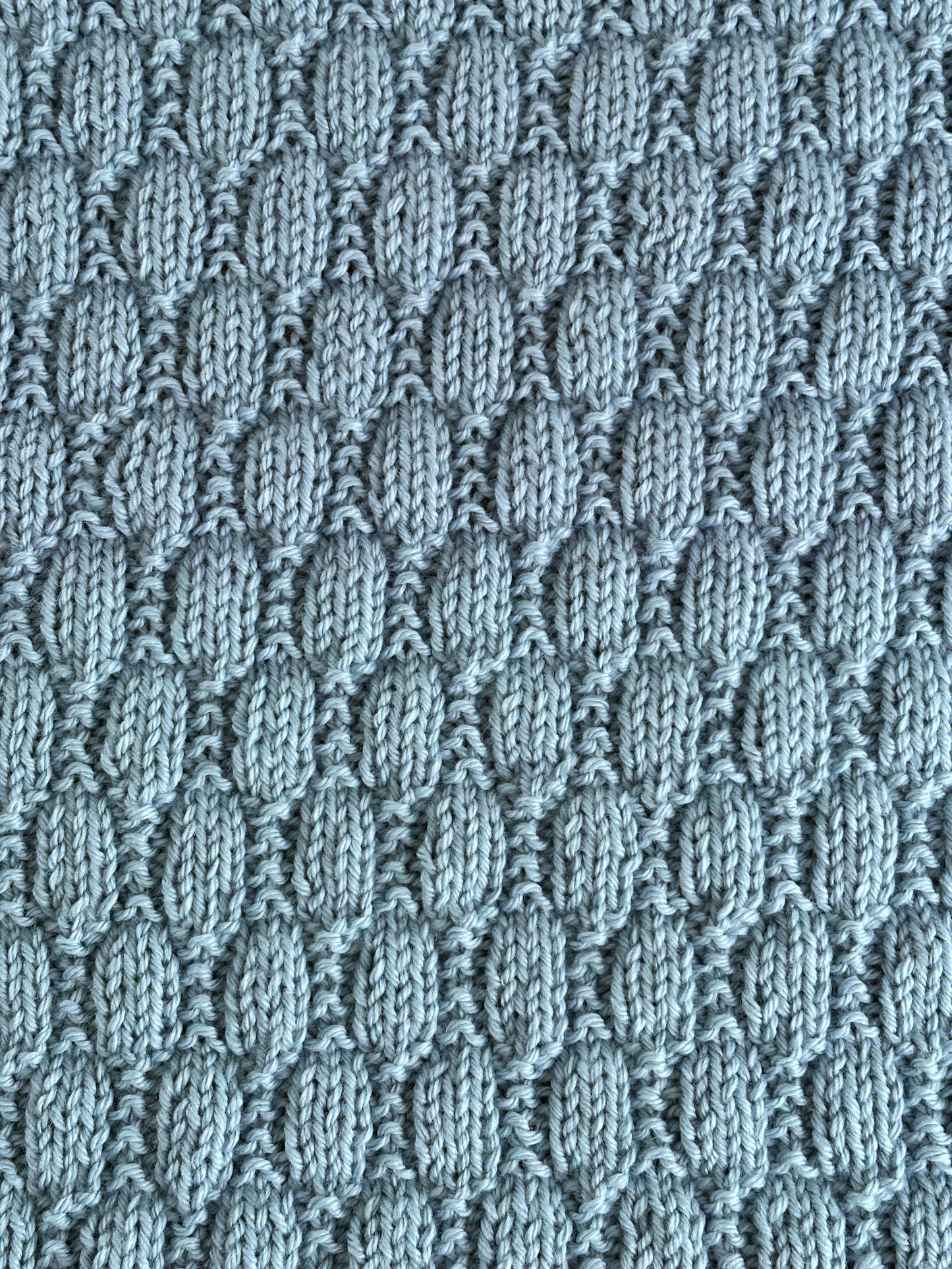 beehive baby blanket knitting pattern beehive stitch texture blue