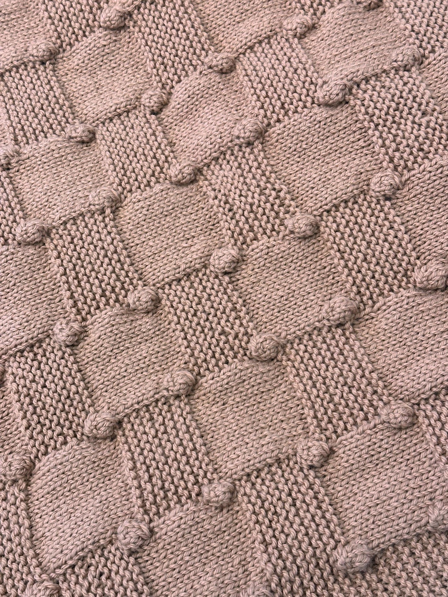 bobble baby blanket knitting pattern bobble stitch texture
