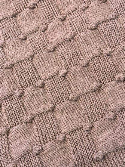 bobble baby blanket knitting pattern bobble stitch texture
