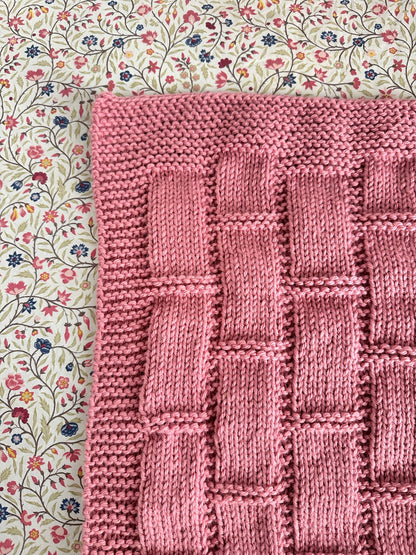 bricks baby blanket knitting pattern edge and stitch definition