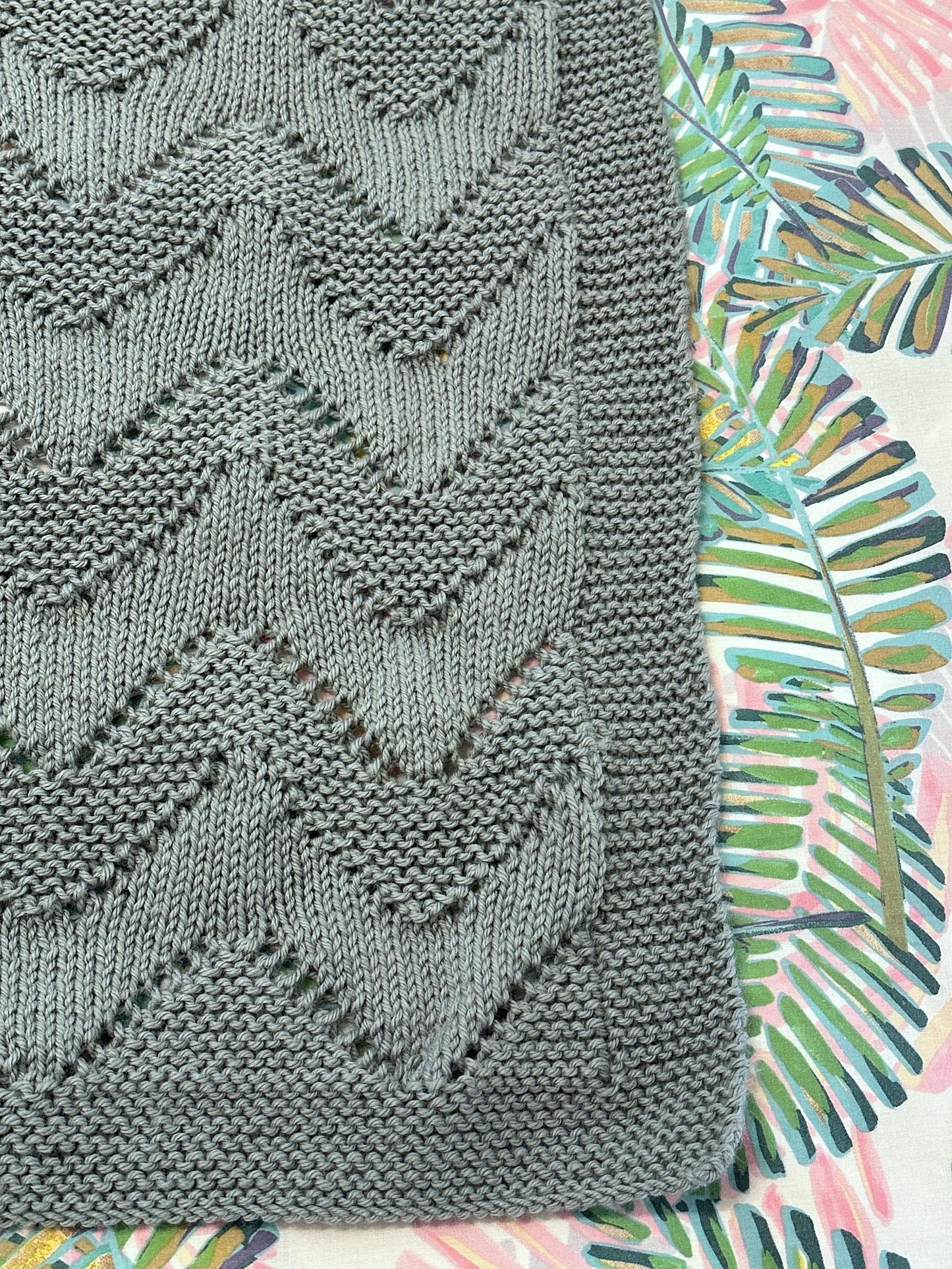 diamond baby blanket knitting pattern edge and stitch definition
