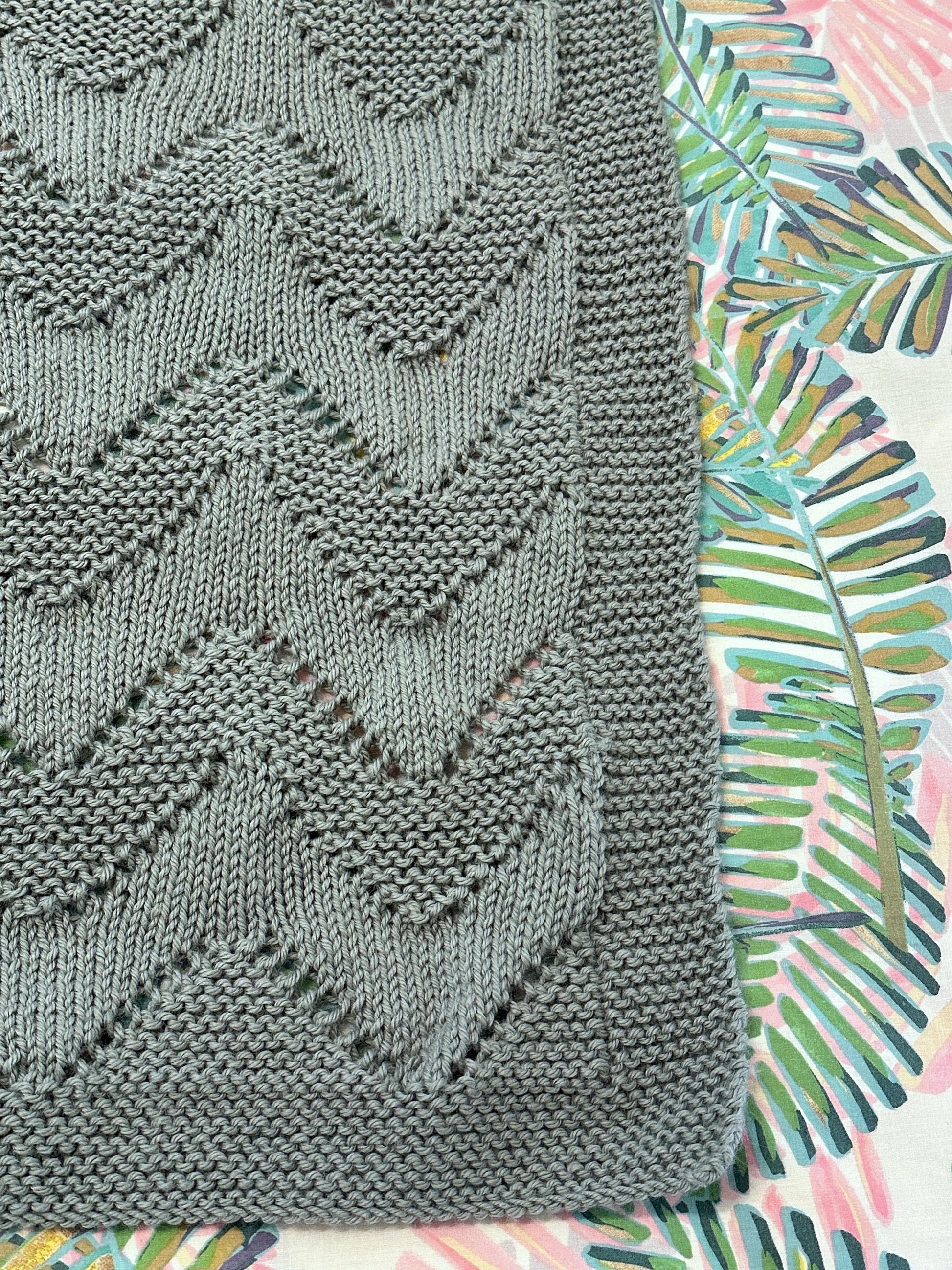 diamond baby blanket knitting pattern edge and stitch definition