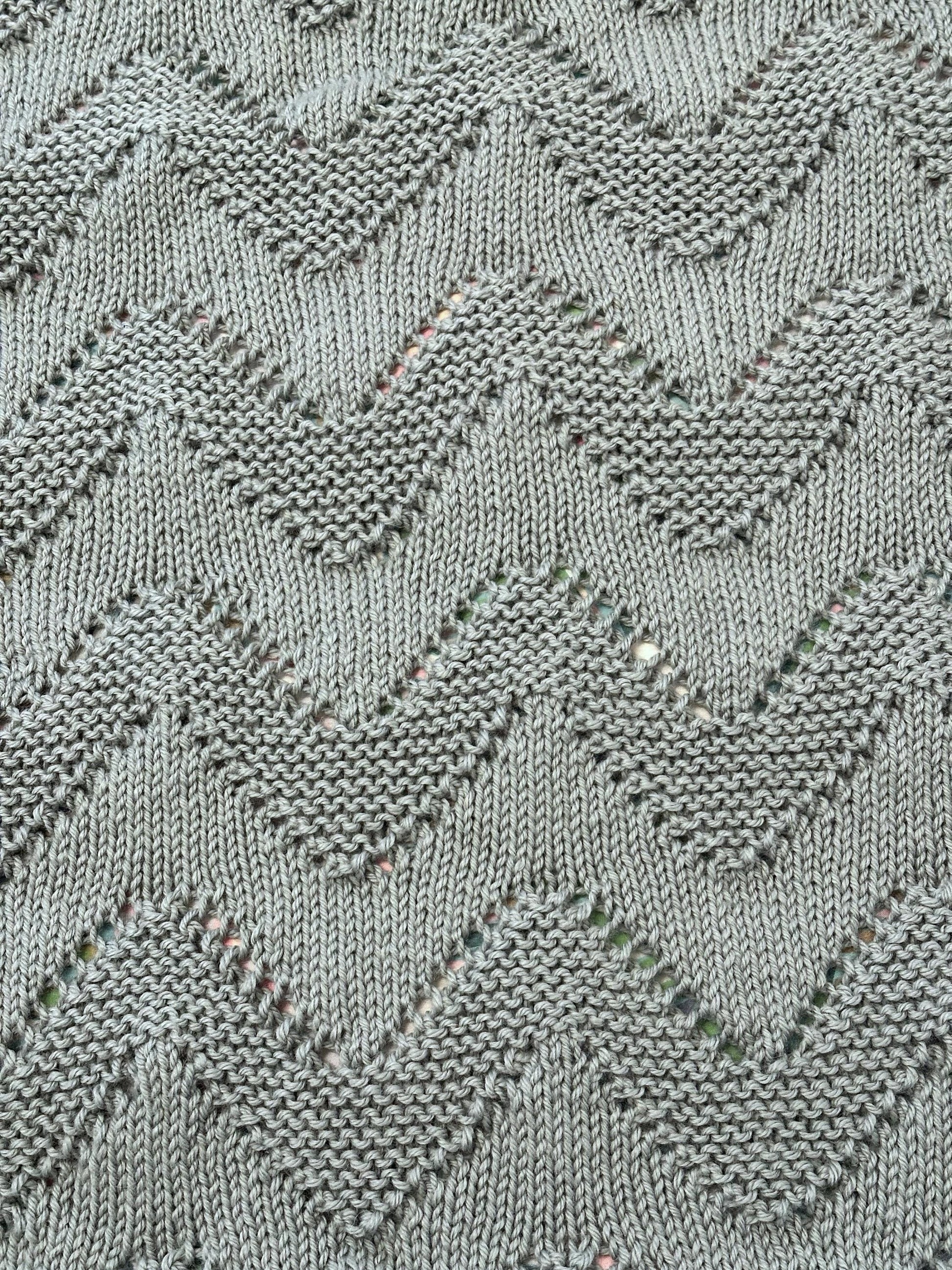diamond baby blanket knitting pattern diamond stitch texture