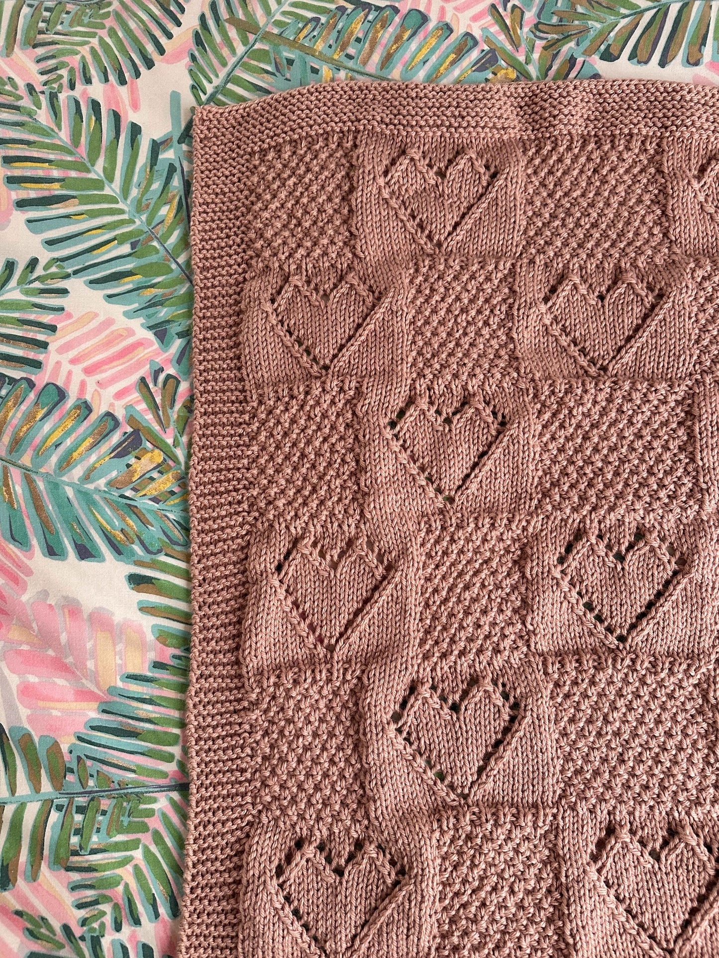 heart baby blanket knitting pattern edge and stitch definition