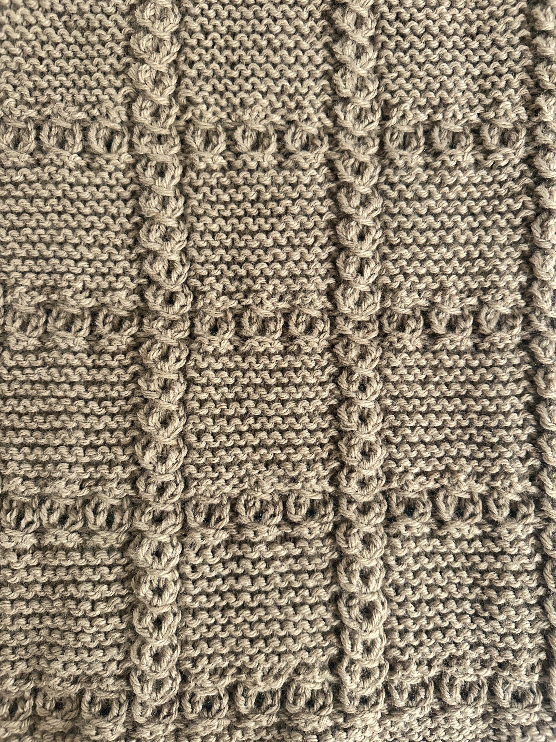 lace cable baby blanket knitting pattern lace and cable textura camel
