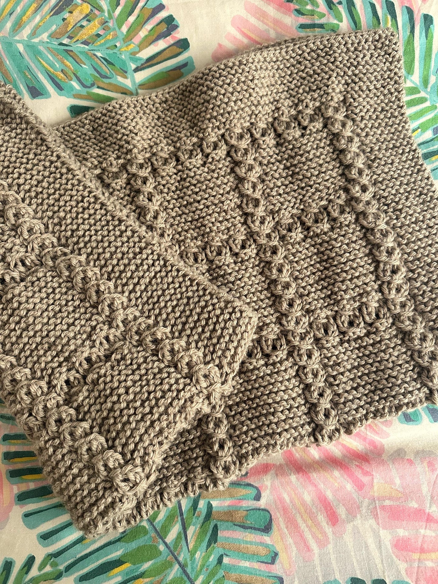 lace cable baby blanket knitting pattern soft color camel