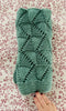 zig zag baby blanket knitting pattern video showing textured knit in movement
