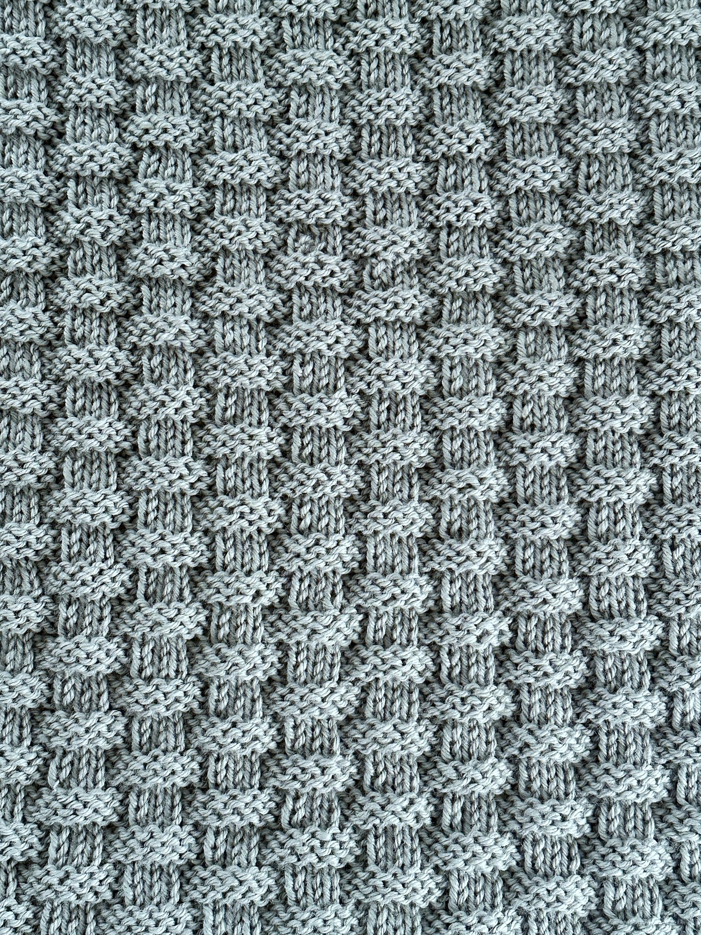 vessel baby blanket knitting pattern basket stitch texture