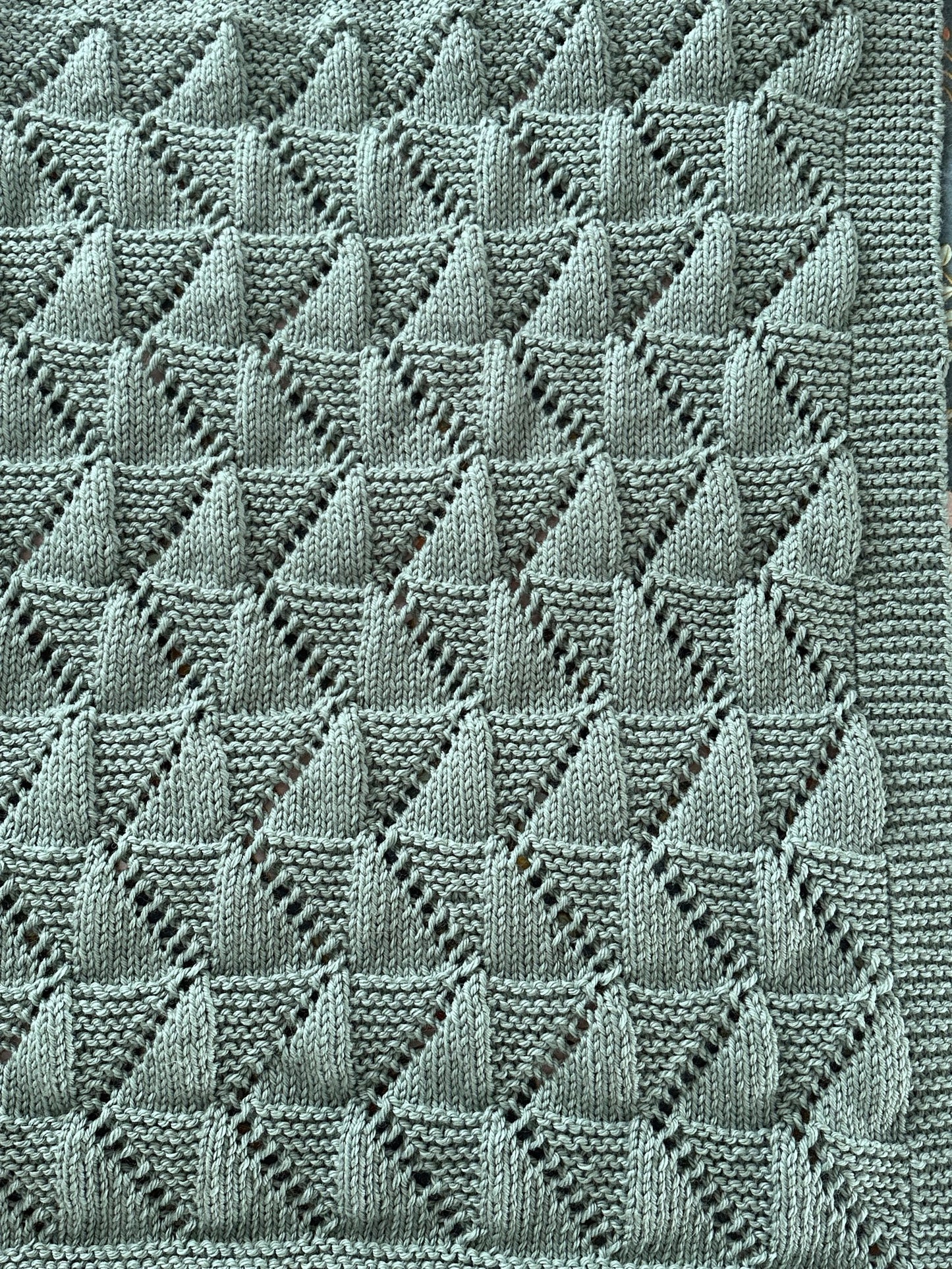 zig zag baby blanket knitting pattern edge and stitch definition