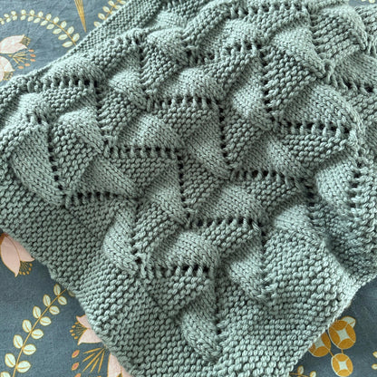 zig zag baby blanket knitting pattern textured knit design